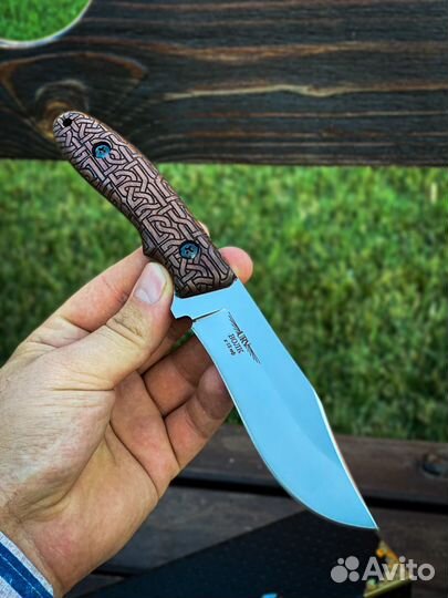 Нож охотничий из стали х12мф