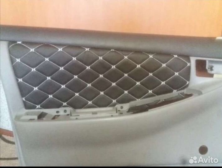 Экокожа стеганая для перетяжки