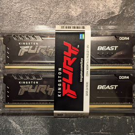 DDR4 Kingston Fury Beast 32Gb (16Gbх2) 3600Mhz