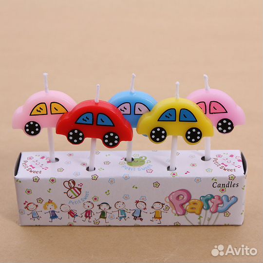 Топперы-свечи для тортов и капкейков 5 шт