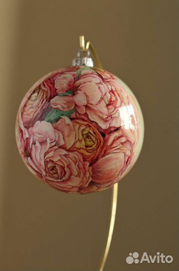 Ёлочный шар ручной работы