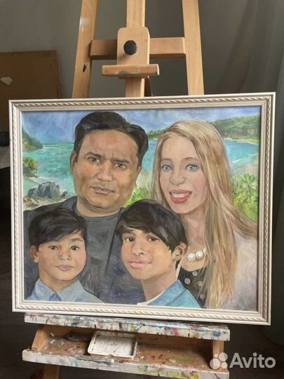 Портрет по фото, картина роспись стен на заказ