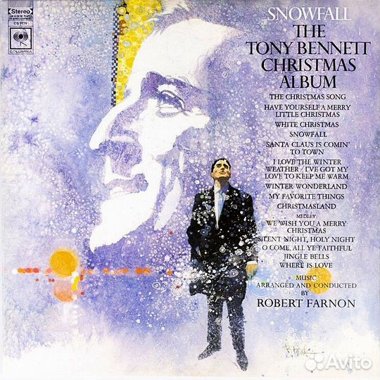 Tony Bennett Snowfall Christmas Album LP винил