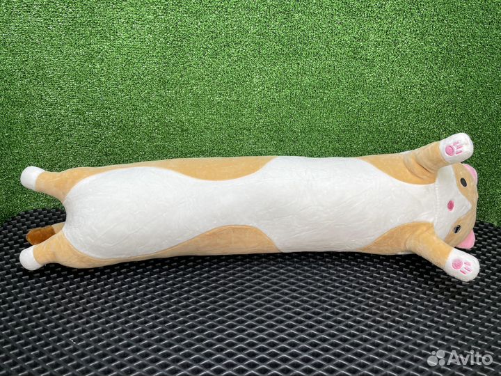 Мягкая игрушка валик подушка кошка