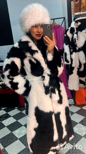 Экслюзивная шуба коровка