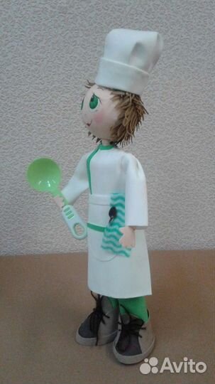 Кукла интерьерная- Поварёнок