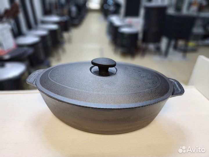 Гусятница чугунная 6л