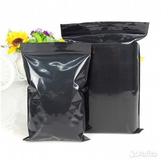 Пакеты чёрные 6/9 см. Zip Lock