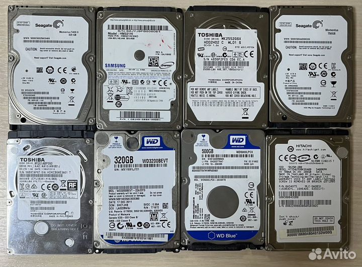 Жесткие диски для ноутбуков