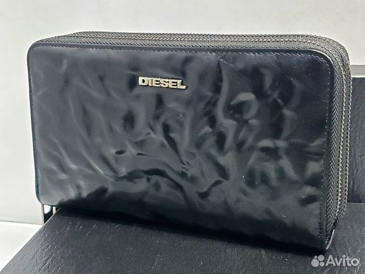 Мужской клатч кошелек из натуральной кожи Diesel