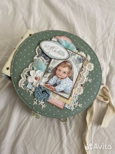 Фотоальбом для новорожденного ручной работы