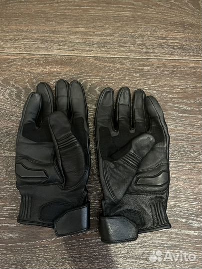 Мото перчатки кожаные