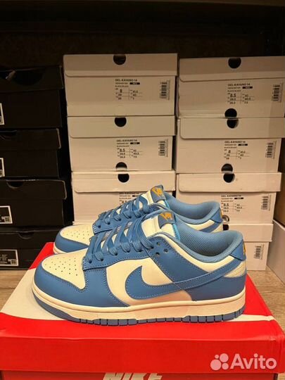 Nike dunk low blue university gold оригинал