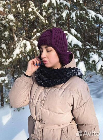 Шапка женская вязаная