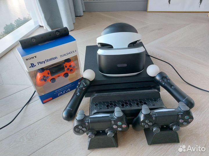 Sony playstation 4 pro вместе с ps4 vr