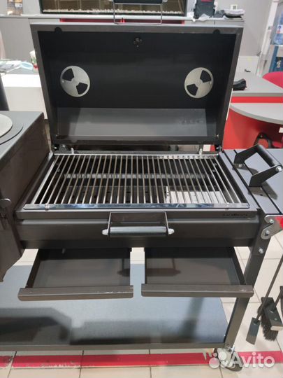 Мангал с печью под казан