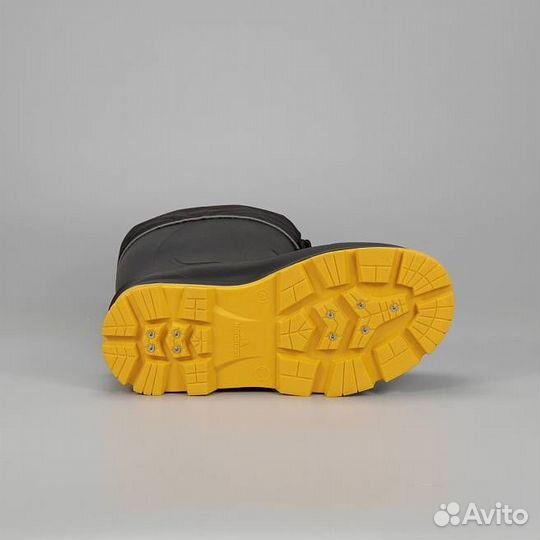 Сапоги Nordman Quaddro шипами черные с желтым р.46