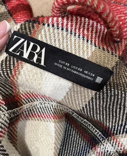 Теплая рубашка Zara xs