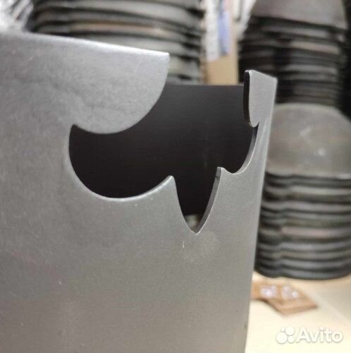 Печь разборная под казан 16 литров с платформой