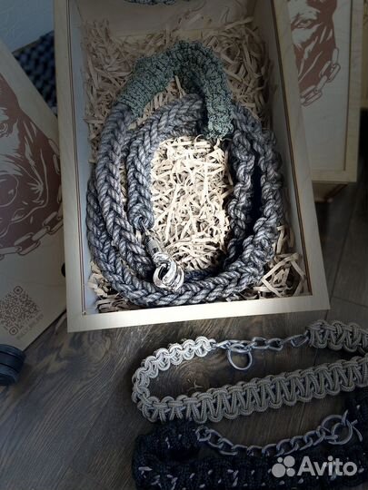 Поводок для собак крупных пород ручной работы