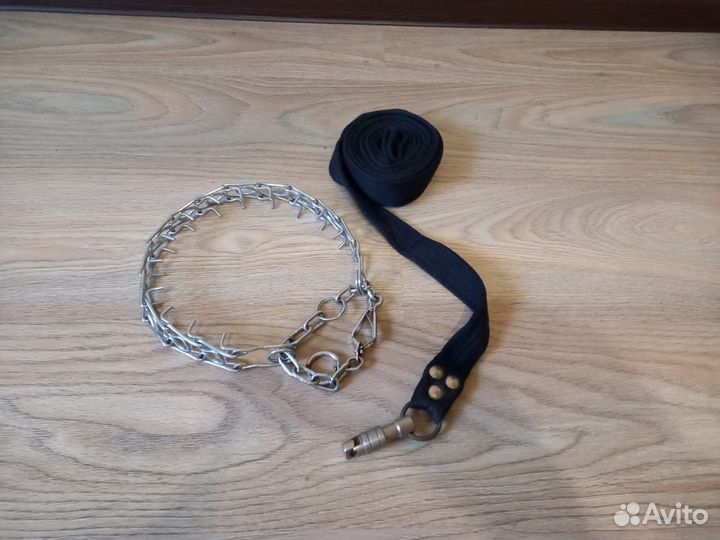 Поводок и ошейник на крупную собаку