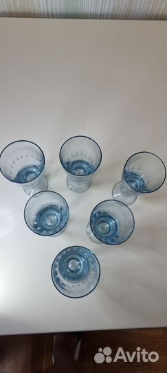 Бокалы фужеры из цветного стекла СССР