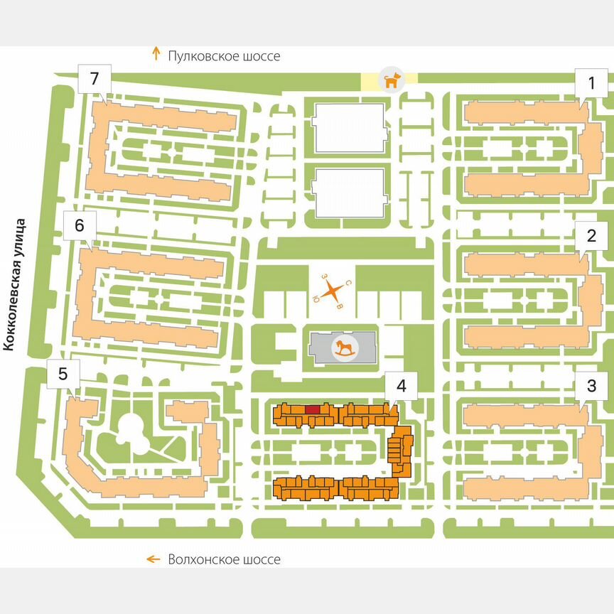 2-к. квартира, 56,1 м², 4/5 эт.