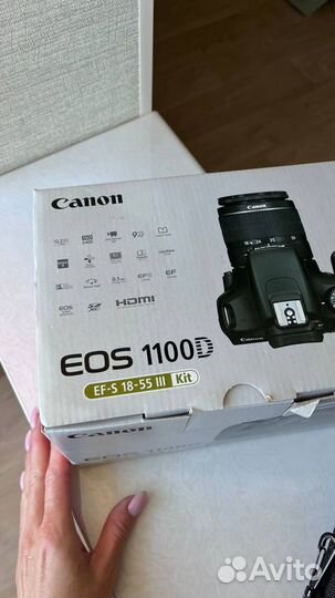 Canon EOS 1100D Kit 18-55 III, Black