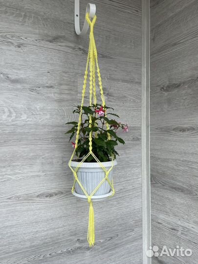 Подвес для цветов макраме