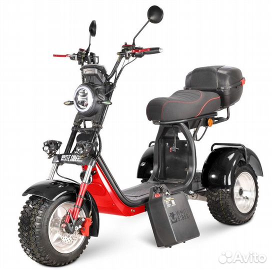 Электротрицикл White siberia ikra 5000W black