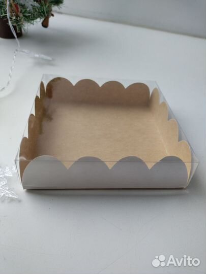 Коробочка для кондитерских изделий, крафт