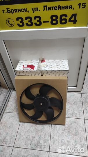 Вентилятор радиатора без кондиционера logan
