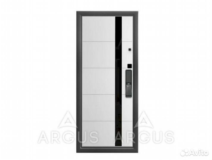 Дверь с биометрическим замком и терморазрывом