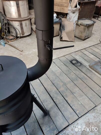 Печь под казан из дисков