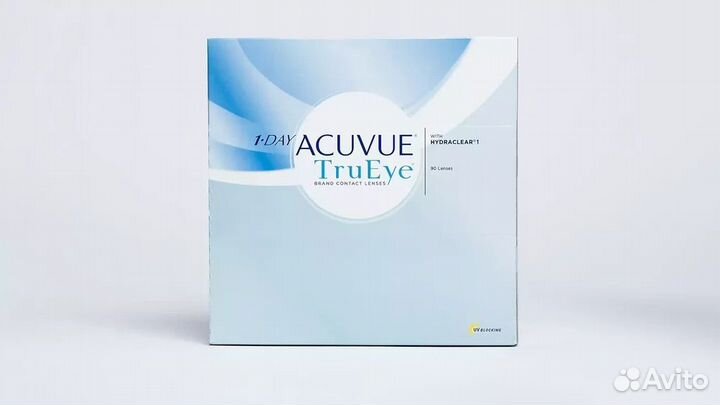 Контактные линзы acuvue 1-Day TruEye, D -0,75