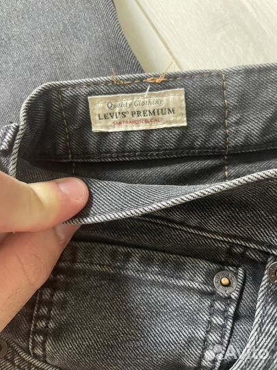 Джинсы levis мужские 501 черные