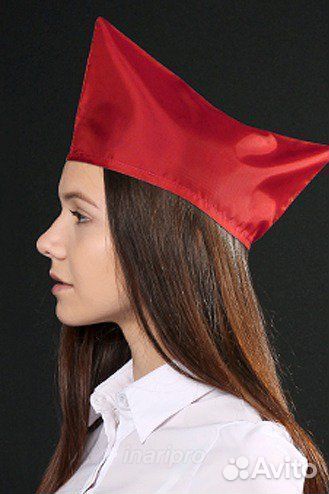 Пилотка пионерская красная