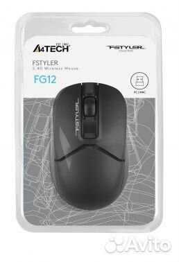 Мышь A4Tech Fstyler FG12 (Беспроводная)