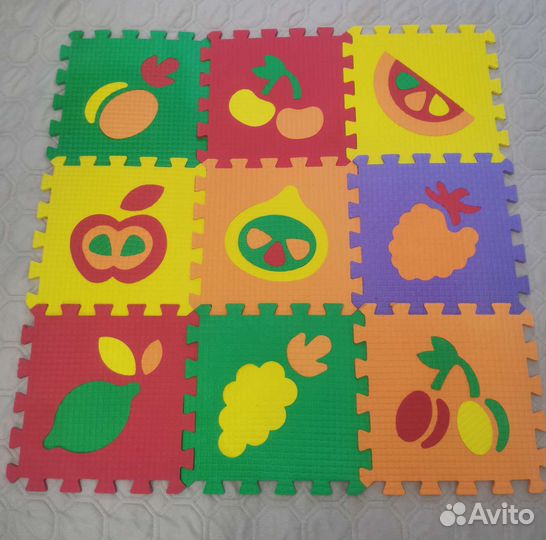 Развивающий коврик пазл 36шт. Теплый пол для детей