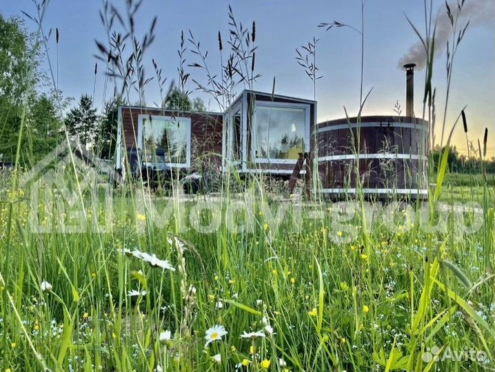 Модульная Угловая баня, купить баню