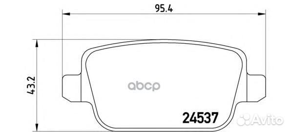 Колодки тормозные дисковые задн. ford focus II