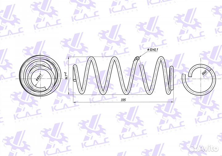 Пружина (2 шт.) передней подвески LADA Vesta