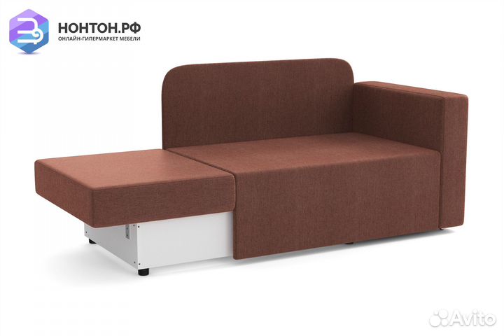 Диван выкатной Дэнвер коричневый