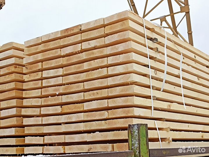 Доска обрезная естественной влажности хвоя 2 сорт