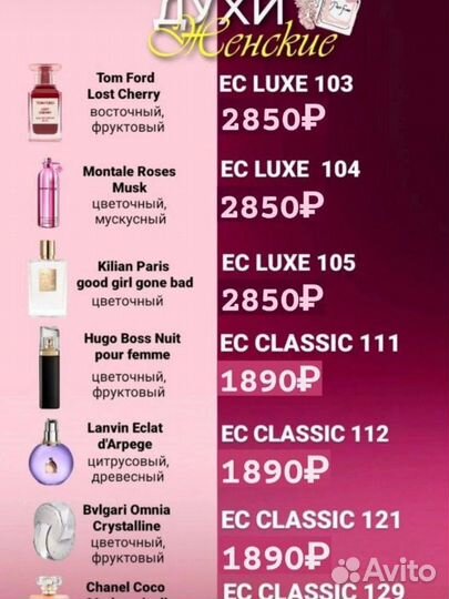 Духи Enjoi Гринвей