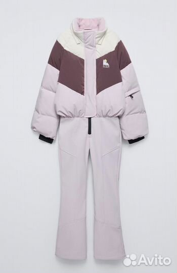 Zara Ski Kids лыжный комбинезон пух перо 6-14 лет