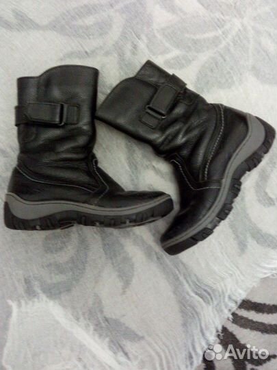 Сапоги зимние (кожаные