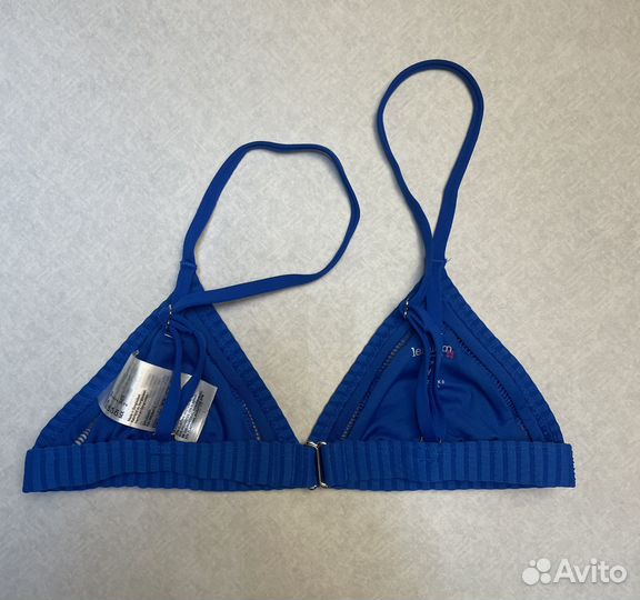 H&M Купальник открытый в рубчик синий 65В EUR 34