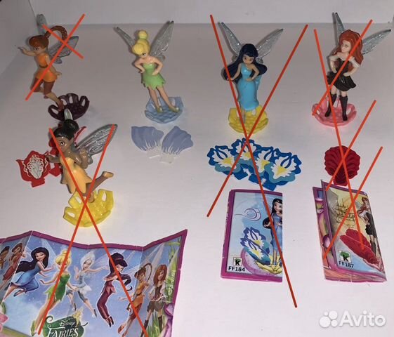 Феи Disney 2014, киндер Barbie 2016, феи Winx