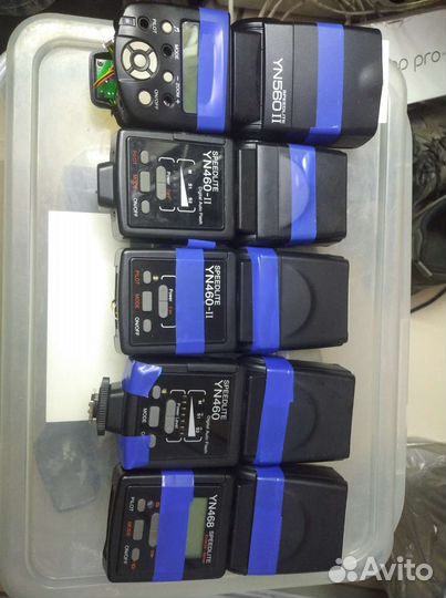 Накамерные вспышки на запчасти